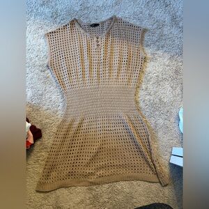 SHEIN Tan Knit Swim Coverup